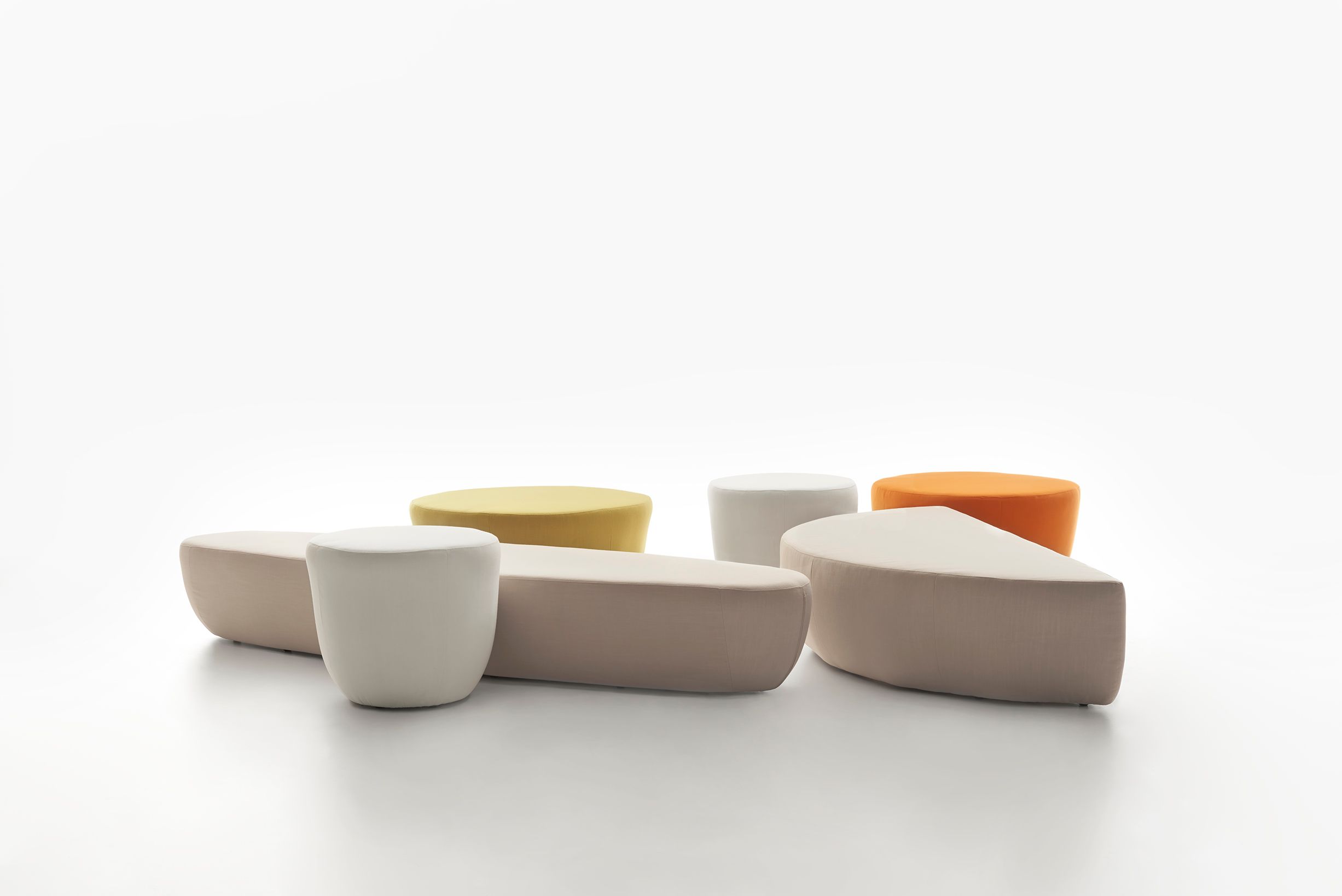 Овальный пуф из ткани Manerba CUP ARCH-00001800 - Вид №4