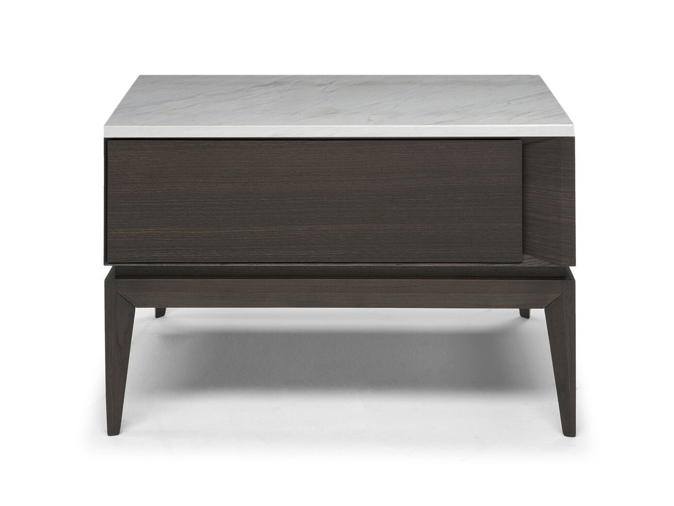 Тумбочка из дуба и мрамора Calacatta Oro Natuzzi Italia MUNARI ARCH-00147523 - Вид №1