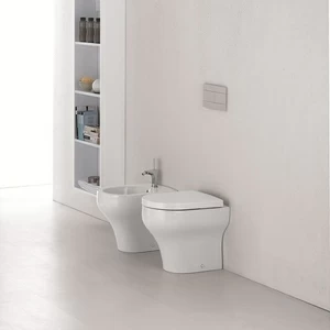 03CL Приставной унитаз напольный Белый Olympia Ceramica CLEAR Италия