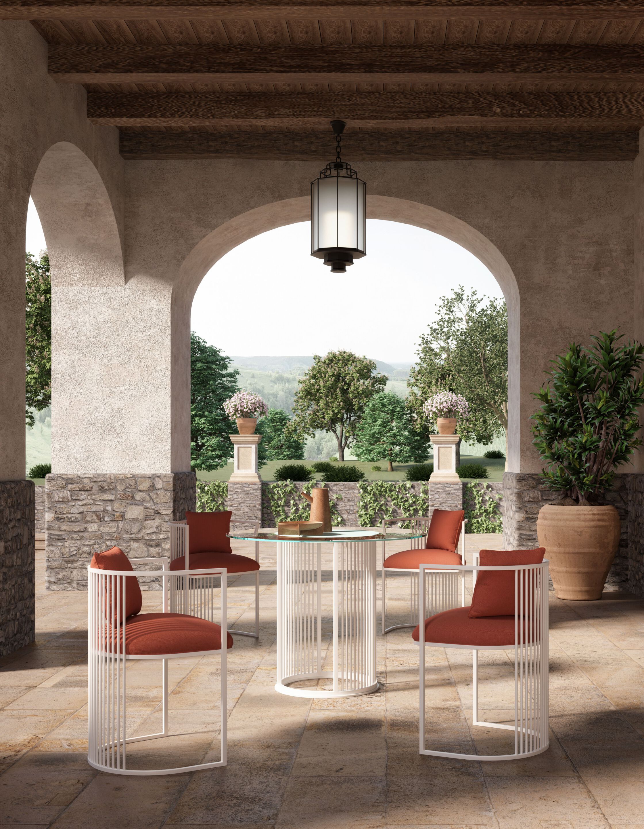 Садовый стул из оцинкованной стали Galbiati Outdoor Alpemare Collection ARCH-00148885 - Вид №2