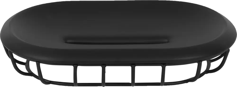 82403497 Мыльница Vidage Wyron полирезина цвет чёрный STLM-0026683
