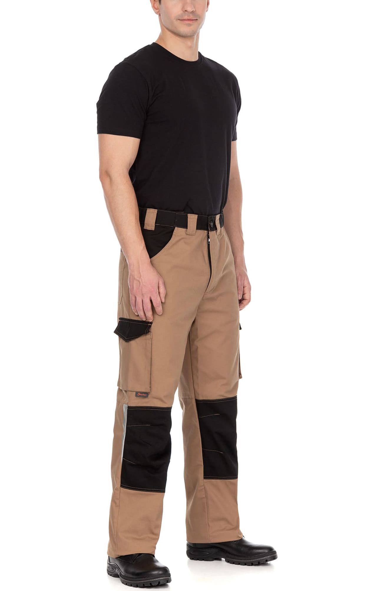 70064 Костюм  NEW бежевый с черным STATUS  Летняя спецодежда  размер 48-50/170-176  - Вид №10