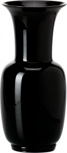10640939 VENINI Ваза Venini "Опалино" 30х14см (черная) Стекло