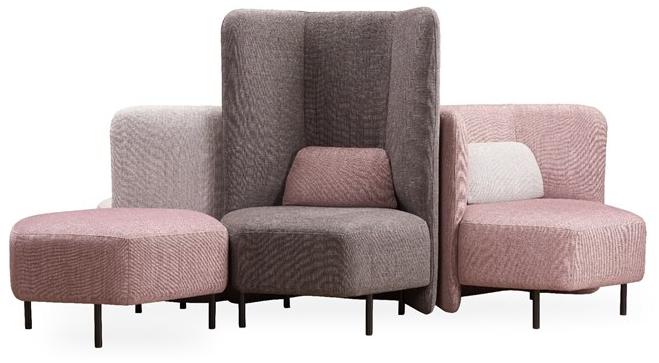 ROSSIN Диван из акриловой ткани с высокой спинкой Picco sun-id-1511056 - Вид №4