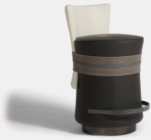 MORADA Высокий кожаный табурет с подставкой для ног Fascetta Fascetta bs