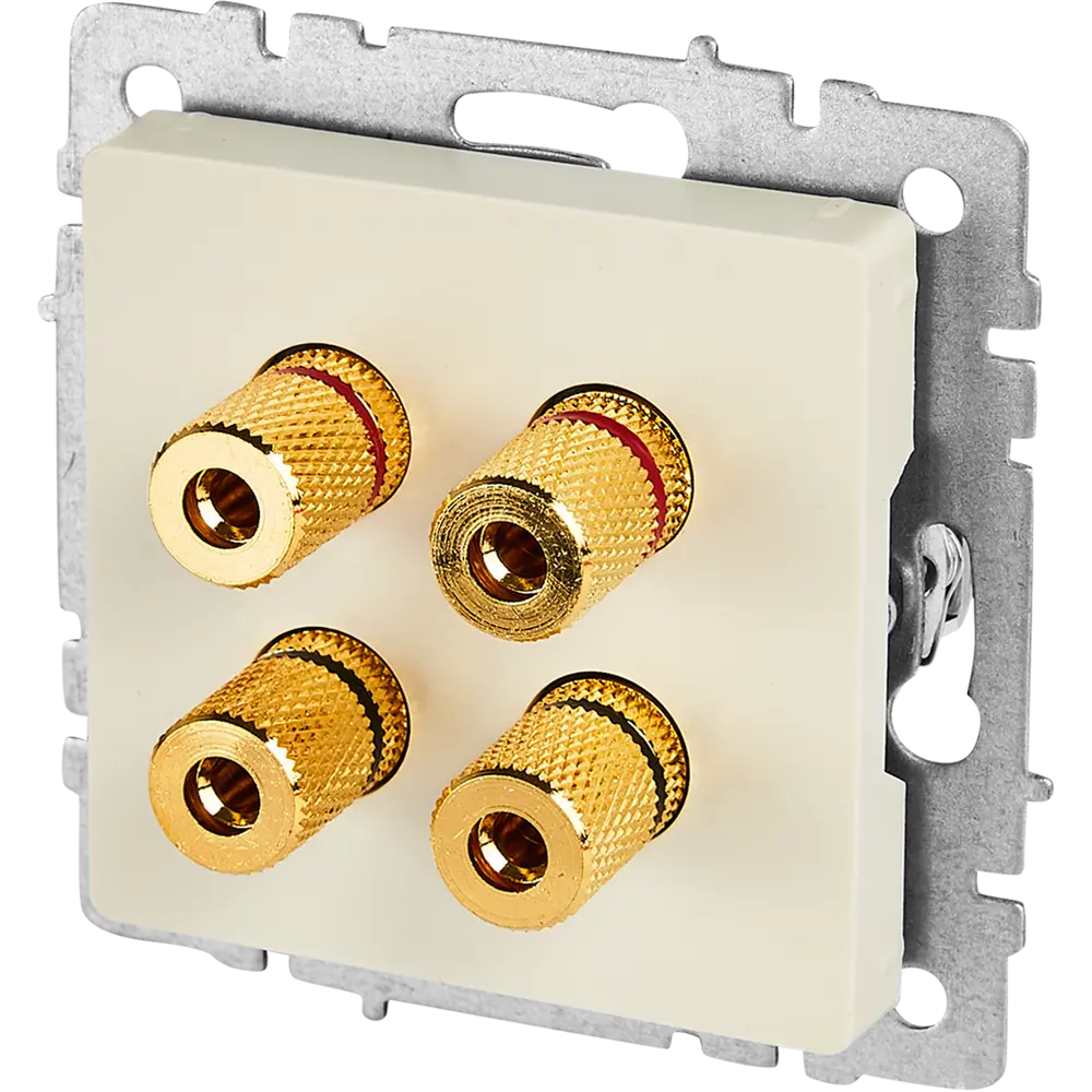 Аудиорозетка IEK Brite для подключения акустики и наушников 87761498 STLM-1462388 - Вид №1