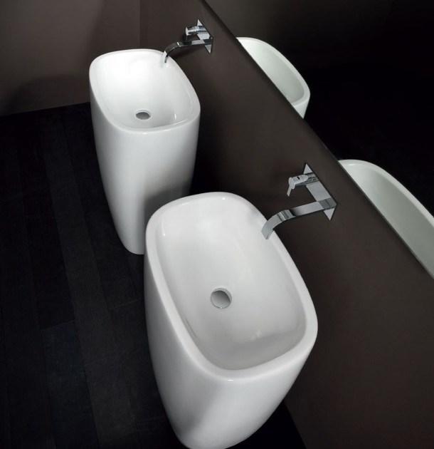 Напольная раковина стоящая овальная Nic Milk sun-id-1500814 - Вид №1