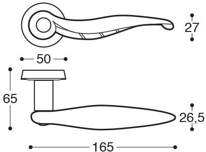 KLEIS Ручка из поликарбоната на розетке Fedra sun-id-1429419 - Вид №5