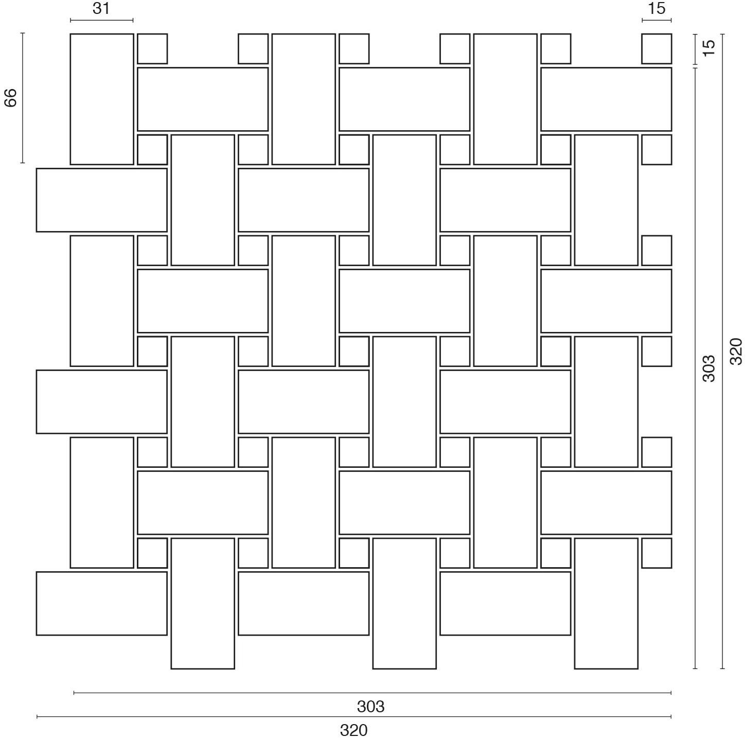 Ideamarmo Мраморная мозаика Panama Pnm 904 - Вид №1