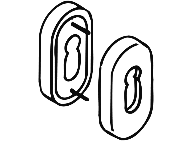 316R розетка для ключей HEWI System 111 | Polyamid  - Вид №2