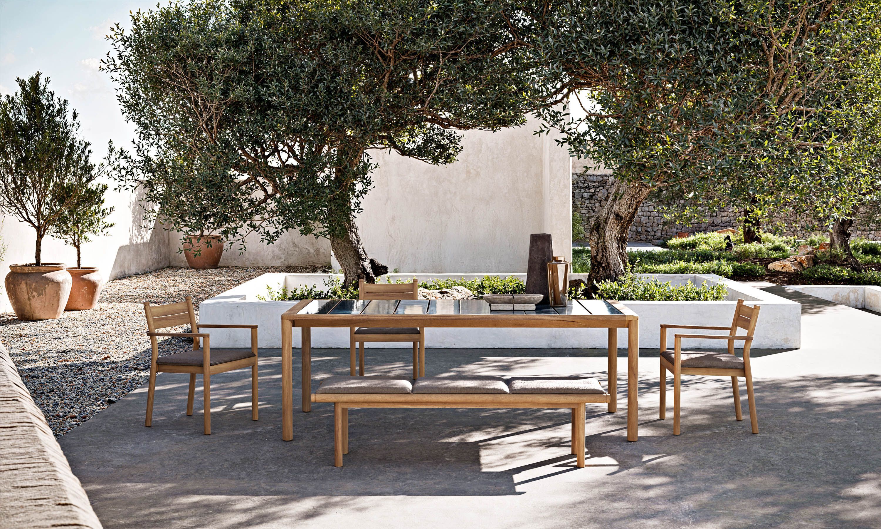 Деревянная садовая скамейка Atmosphera Панама ARCH-00094182 - Вид №1