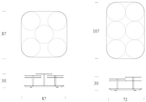 Tonin Casa Низкий журнальный столик  6026  - Вид №4