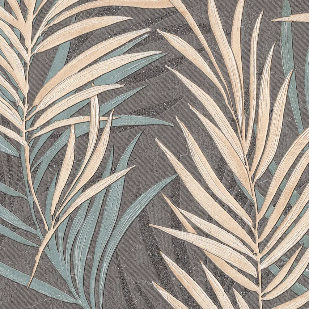 Московская обойная фабрика Дайкири: флизелиновые обои графит с растительным орнаментом 89367498 STLM-0817326 - Вид №1