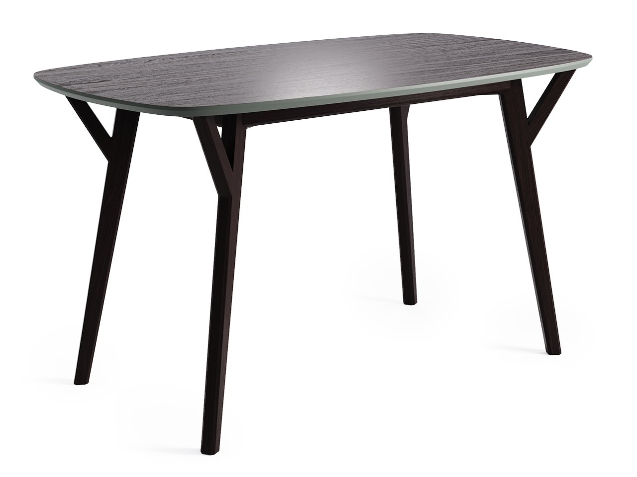 Обеденный стол прямоугольный дуб венге, антрацит 140 см Proso THE IDEA  210024 Венге;черный  - Вид №1