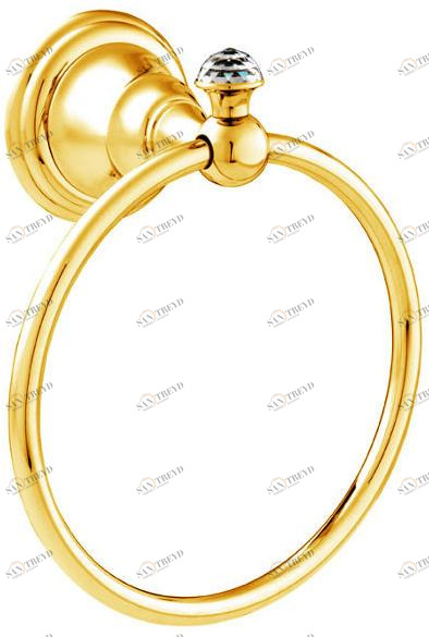 Bronces Mestre Кольцо для полотенца из латуни с кристаллами swarovski® Atlantica sun-id-1376702