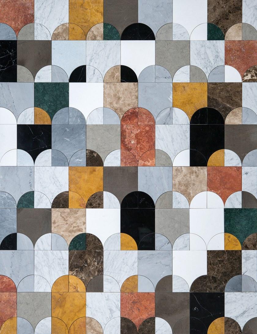 Lithos Mosaico Italia Мраморная мозаика Medley sun-id-1375797 - Вид №1