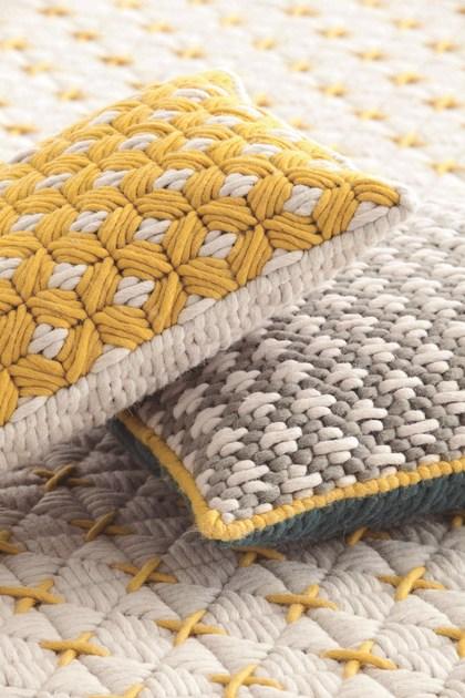 GAN Прямоугольная подушка, вышитая вручную тканью Silaï sun-id-1487660 - Вид №7