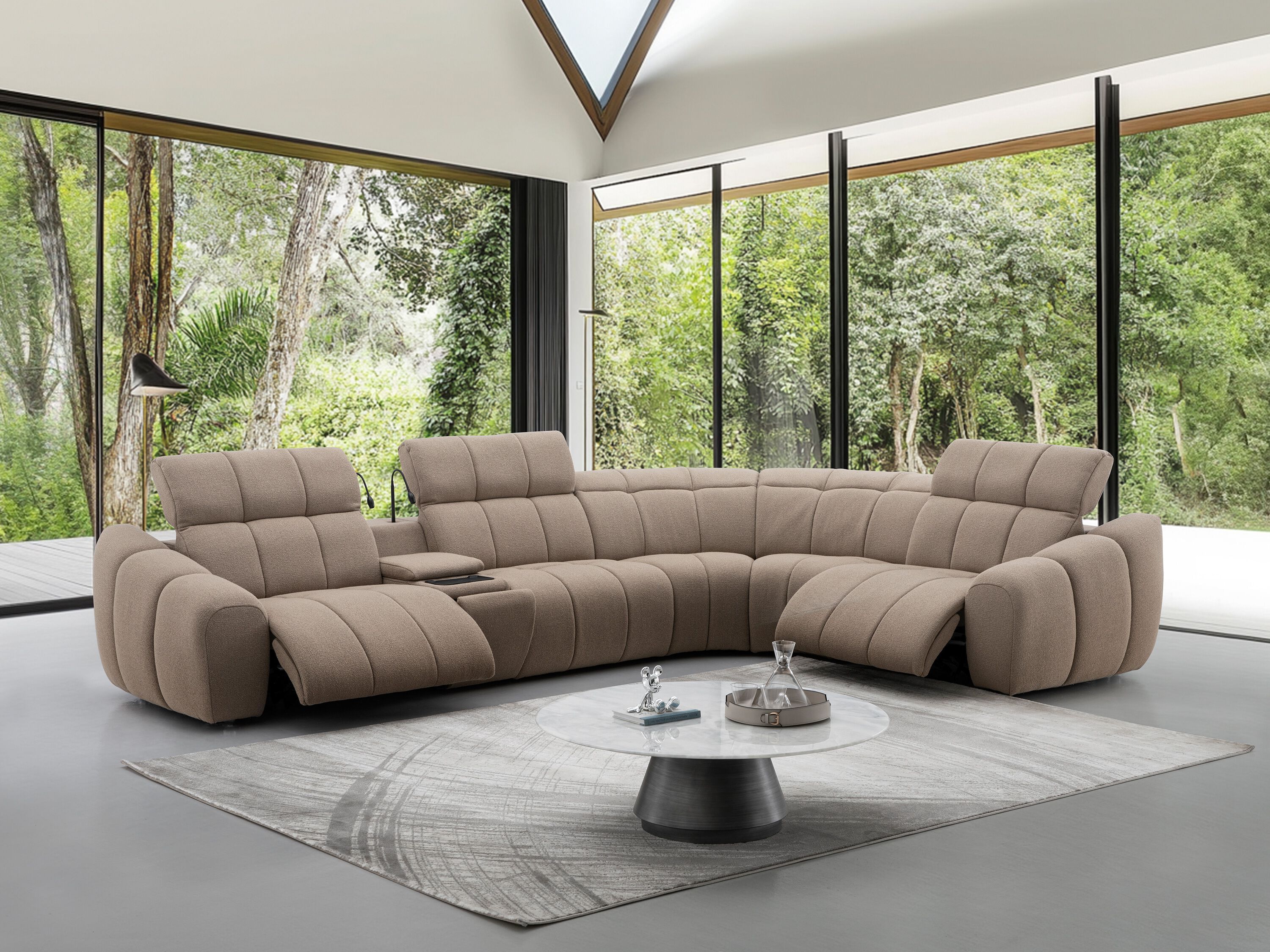 Модульный тканевый диван с электроприводом CAMPO DE' FIORI CHOCCO ARCH-00002619 - Вид №11