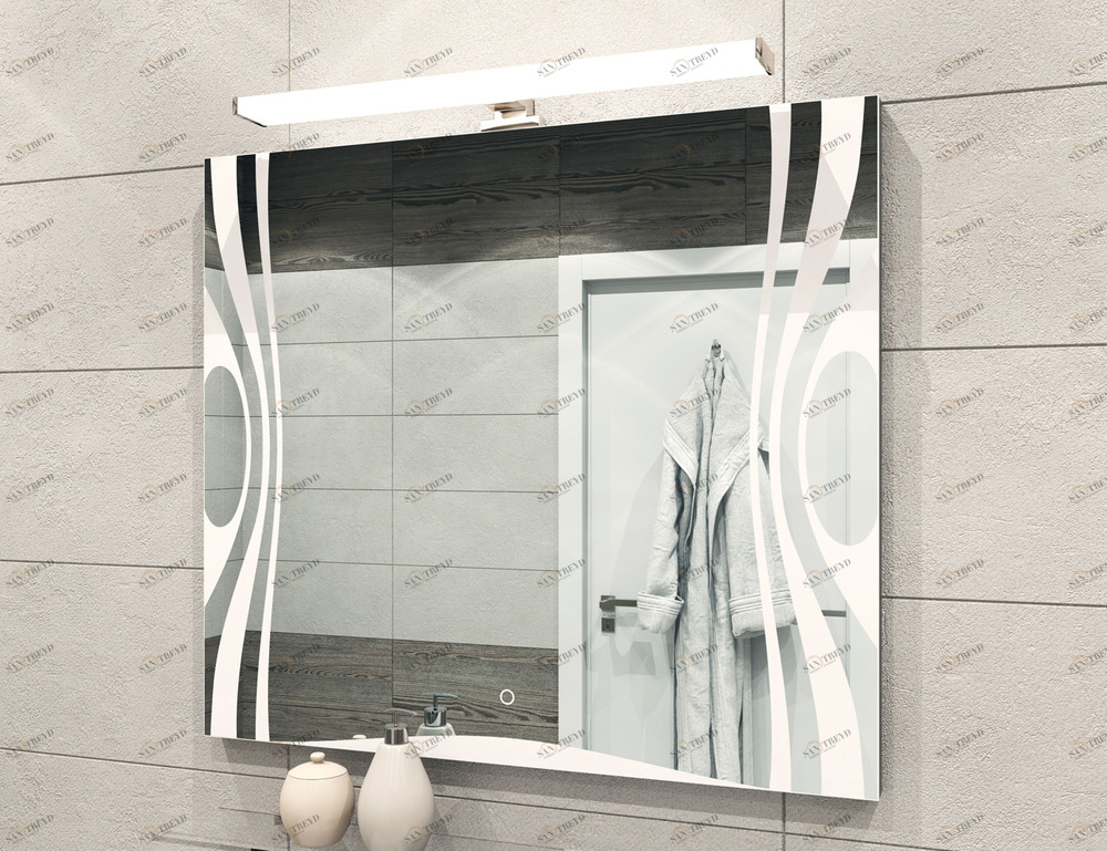 Зеркало Leo 1000 с LED-светильником1000⨉50⨉700 мм VIGO sun-id-664570