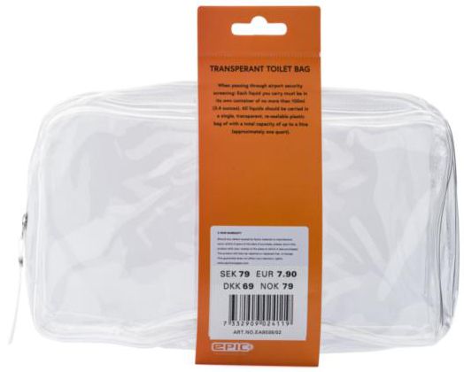 EA8038/02 Косметичка EA8038 Transparent Toilet Bag Epic Travel Accessories 2.0  - Вид №1