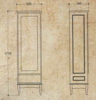 PS.MAR-VS52DX.NC.BR Витрина Migliore Marbella - Вид №5