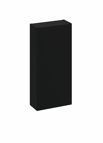 9742273111 IDO Elegant верхний шкаф с дверцей, 296 мм, темно-серый - Вид №2