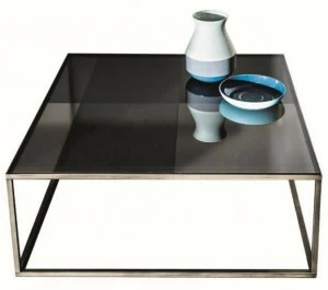 Sovet italia Низкий квадратный стеклянный журнальный столик Quadro