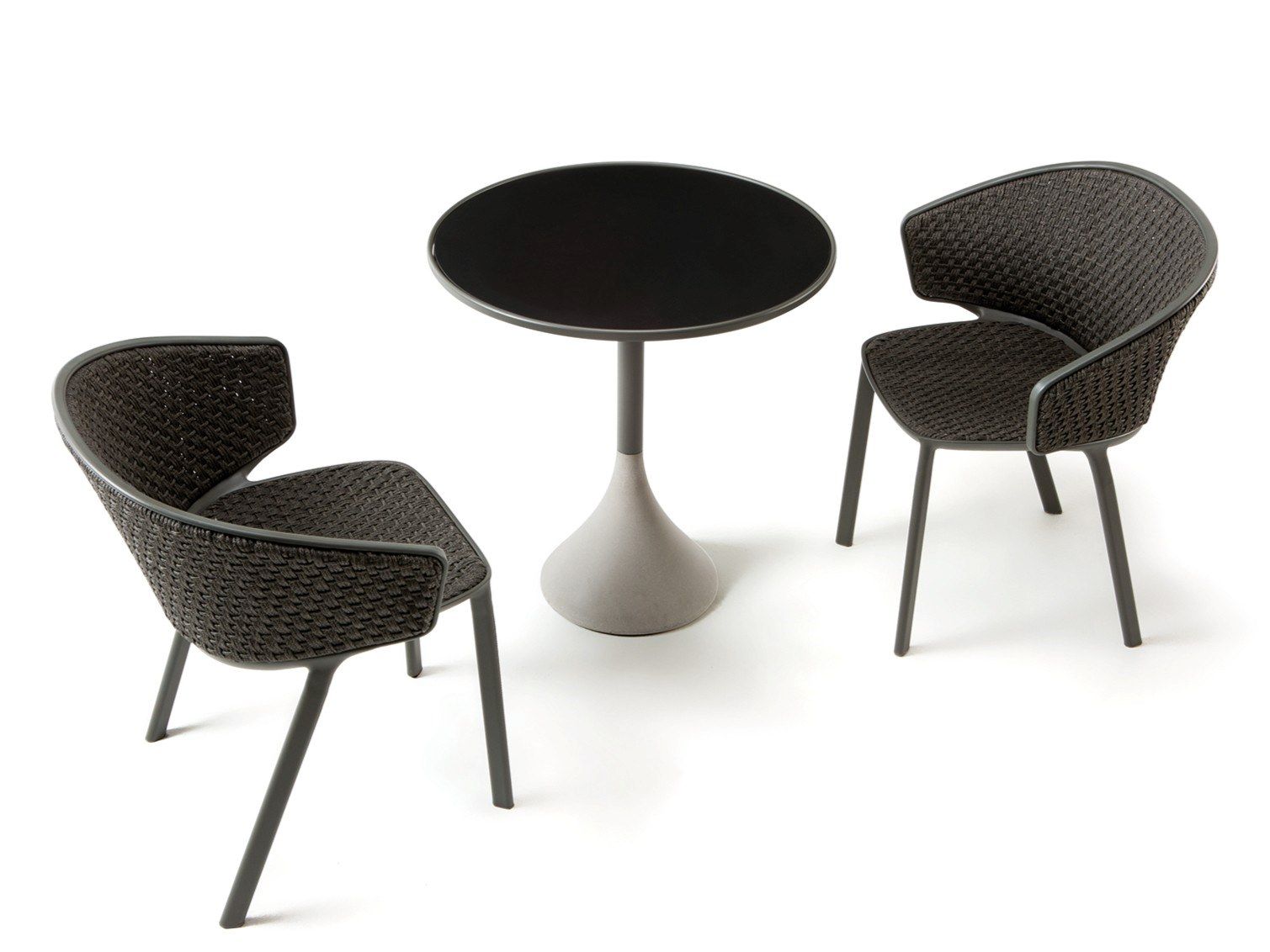 Круглый стол из тикового дерева и бетона Ethimo ARCH-00113009 - Вид №12