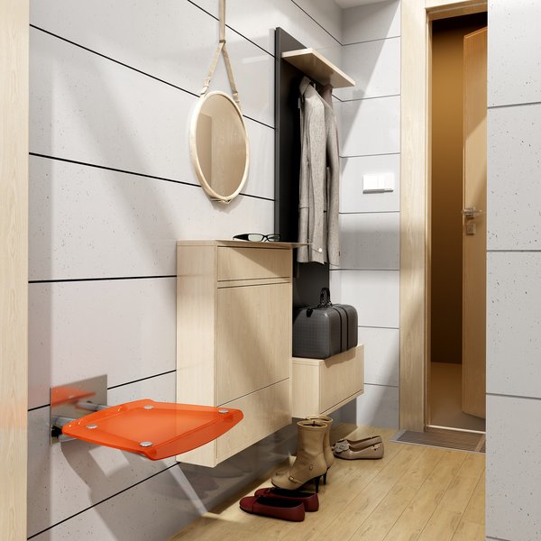 Универсальное сиденье для душа OVO-B-CLEAR/BLACK Ravak B8F0000045 - Вид №7