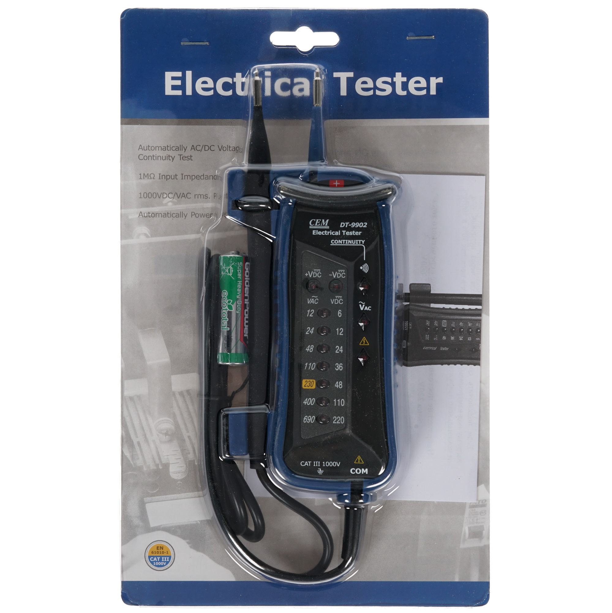 Тестер CEM DT-9902 1092590 STDN-0127896 - Вид №3