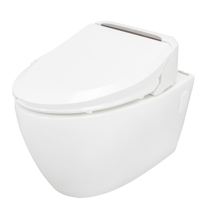 Комплект электронное биде Senspa + Безободковый подвесной унитаз Подвесной унитаз + VB-4000 sun-id-2005386