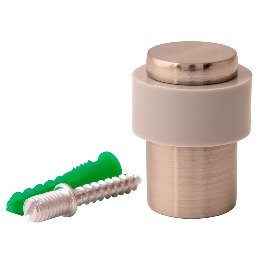 Дверной стопор Apecs DS-0014 ЦАМ цвет никель STLM-2102474 - Вид №1