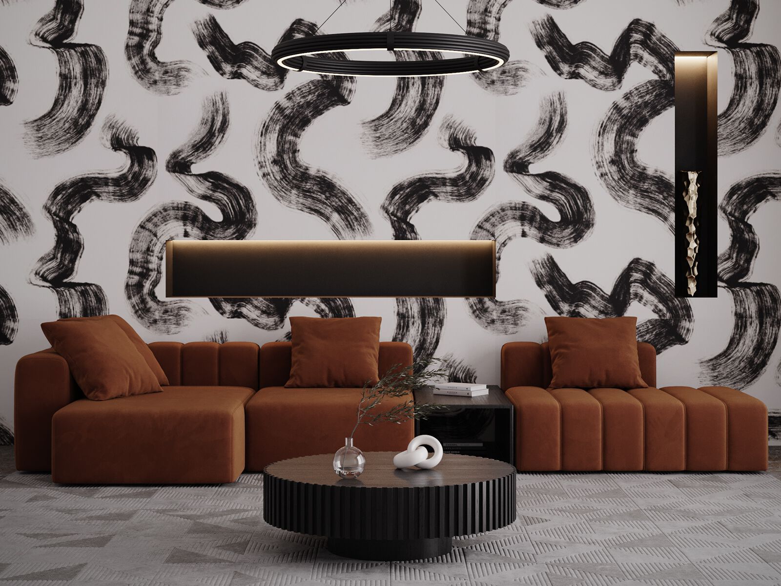 Деревянный низкий круглый журнальный столик ANA ROQUE INTERIORS ARCH-00050569 - Вид №2