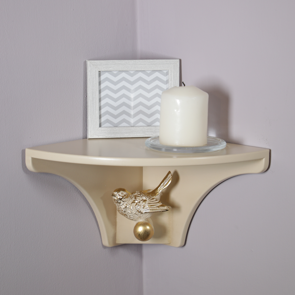 13076 Полочка Гармония (угловая) Айвори BOGACHO 4627179658595