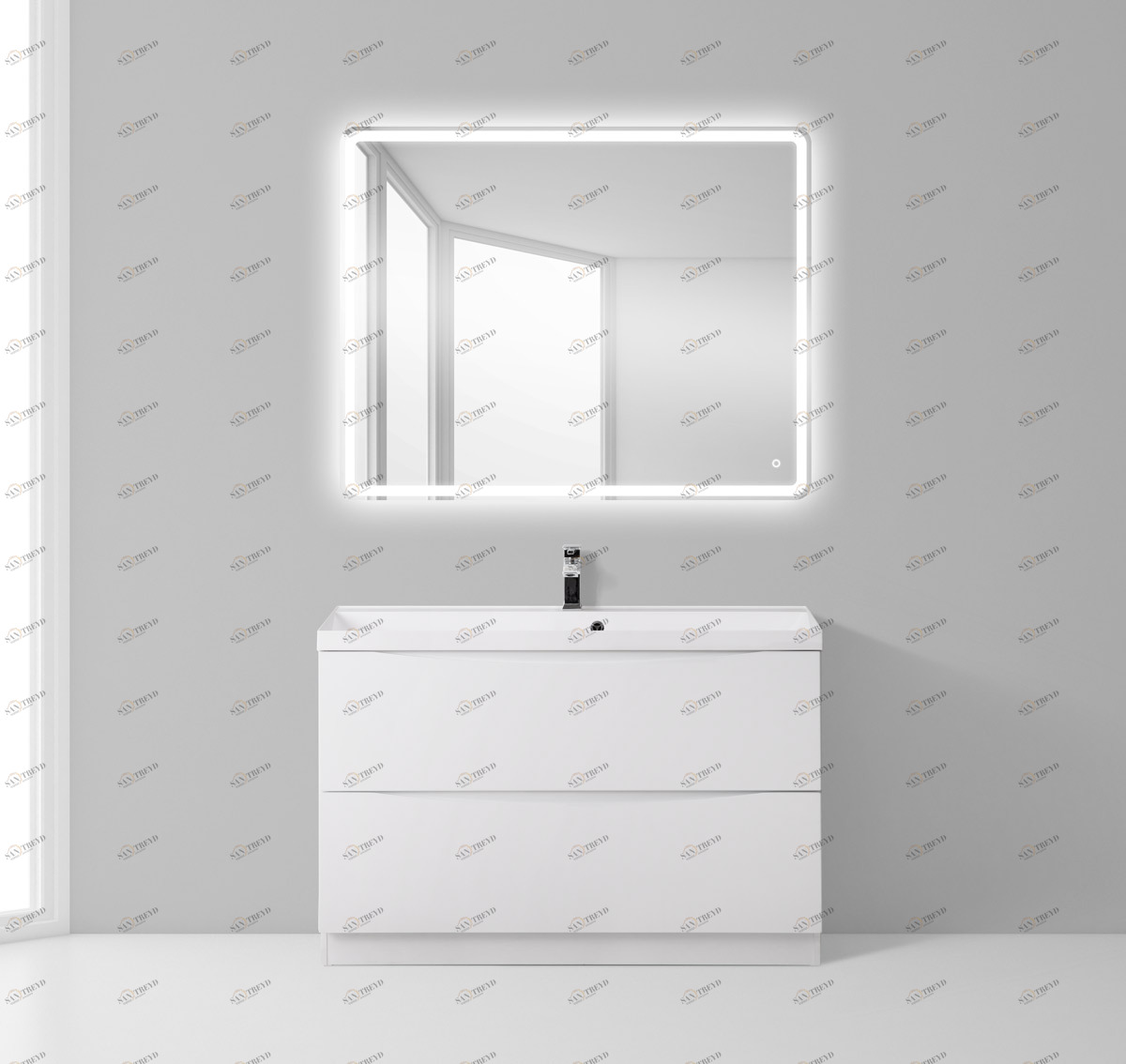 Мебель для ванной BelBagno MARINO-900-2C-PIA-BL-P 