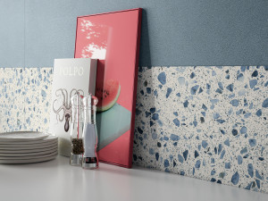 Пол / керамогранит с эффектом Венецианского терраццо