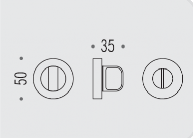 CD49BZGG.CR Фиксатор сантехнический Rosetta CD49 BZGG хром COLOMBO ELLE Colombo Design - Вид №1