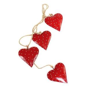 Гирлянда подвесная Red Hearts, 4 шт.
