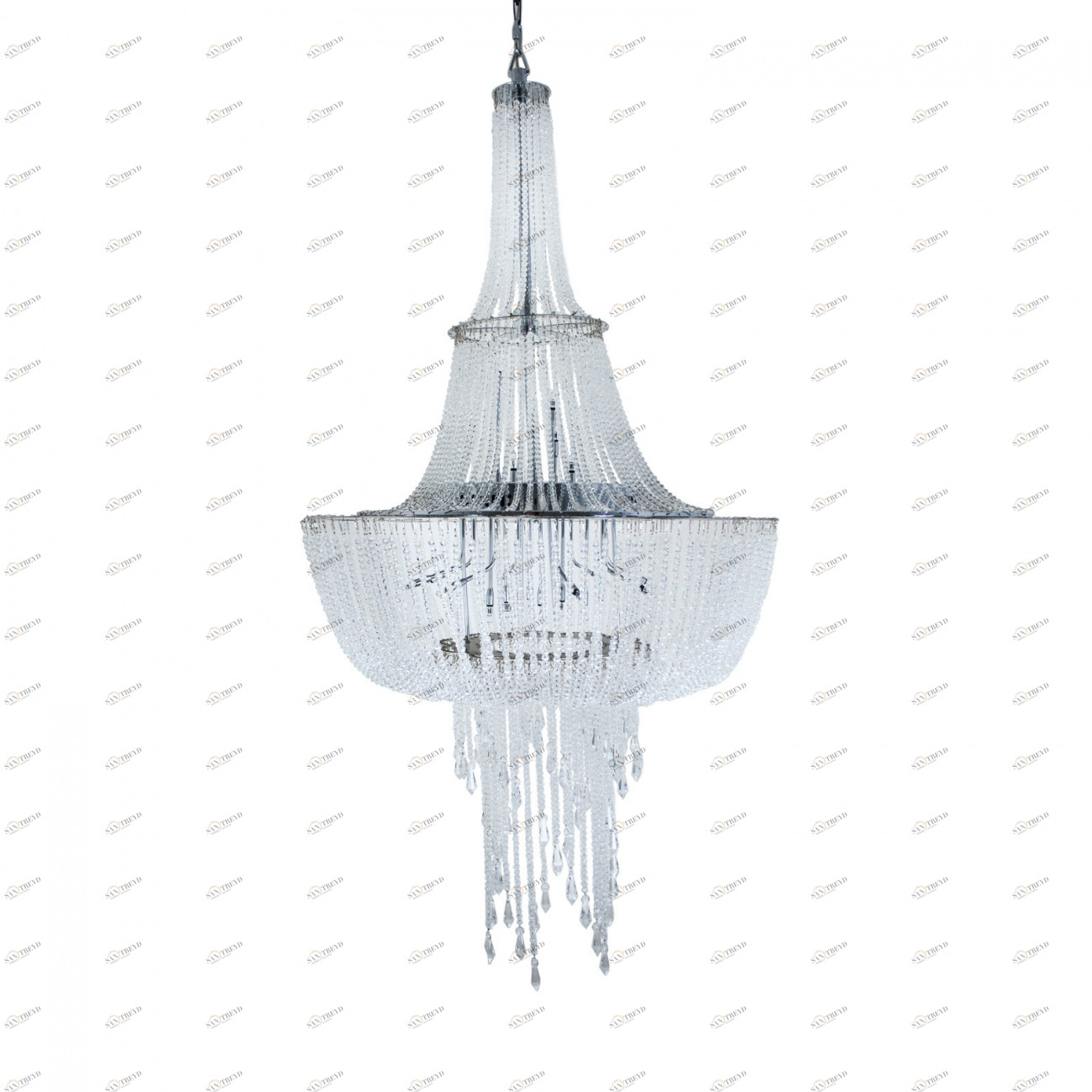 Люстра Monaco прозрачная 5215 PUSHA ДИЗАЙНЕРСКИЕ, PUSHA 061533 Прозрачный 