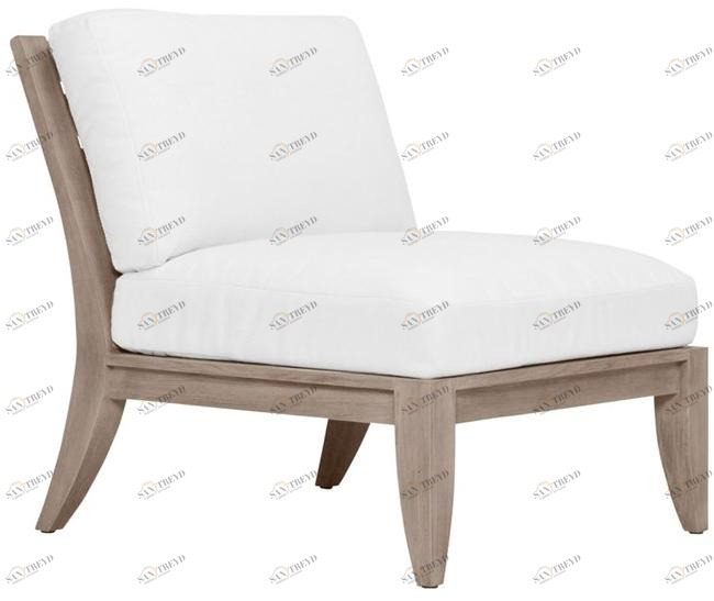 JANUS et Cie Центральный модуль из тика для модульного дивана Relais sun-id-1431338