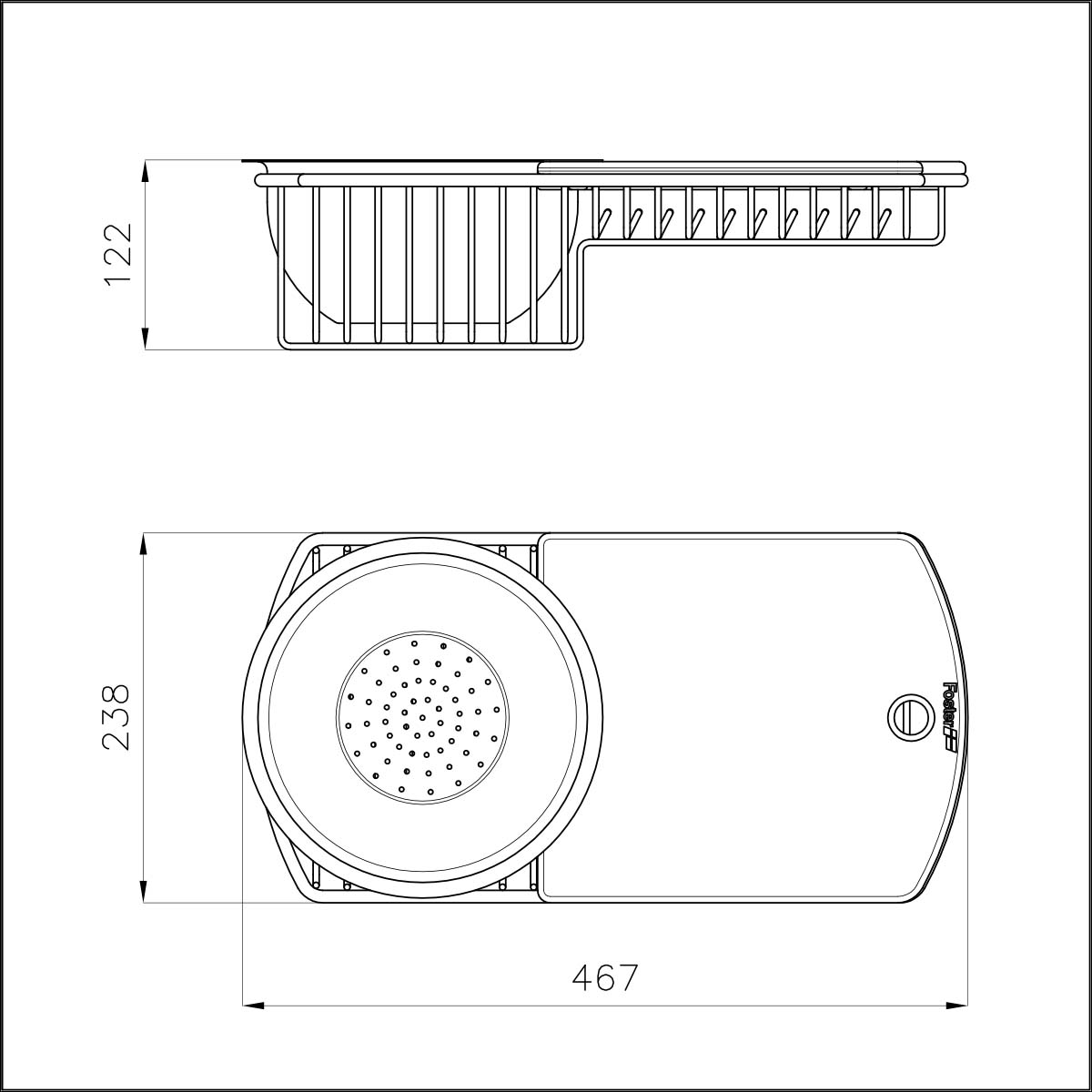 8100151 Корзина + дуршлаг + набор разделочной доски 8100151 Fosterspa  - Вид №1