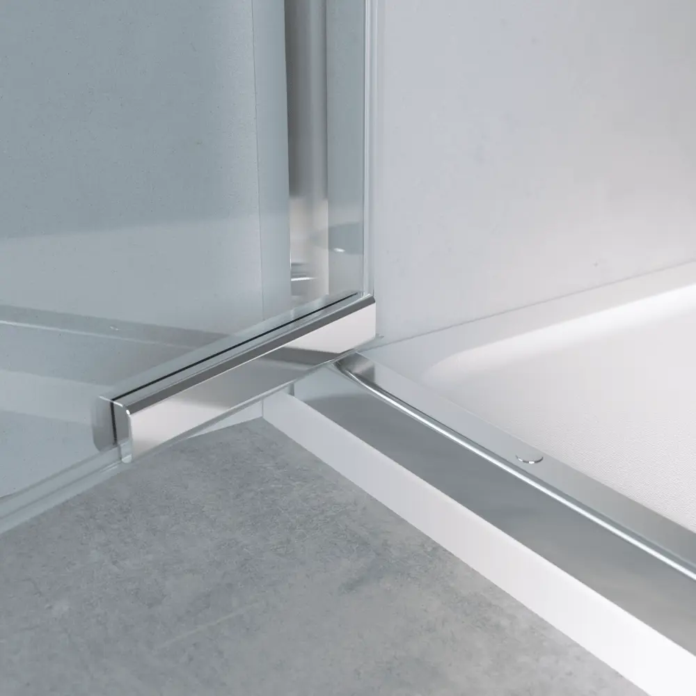Стекло для распашной душевой двери Sensea Easy 90 см прозрачное, цвет профиля на выбор STLM-2206123 - Вид №5