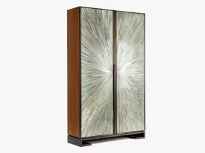 Шкаф с соломенной инкрустацией