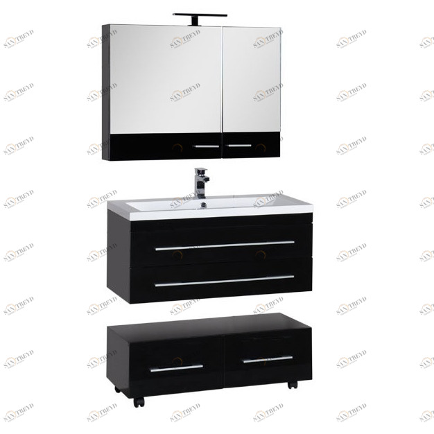 Комплект мебели Aquanet Нота 90 черный (камерино) 00168975