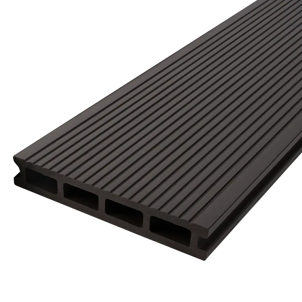 Террасная доска ДПК T-Decks цвет Венге 4000x150x25 мм двусторонний вельвет 0.6 м² STLM-2020840 - Вид №1