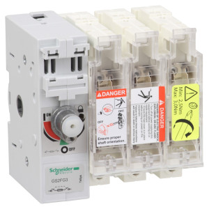GS2FG3 Рубильник с предохранителем GS 50А 3P, 14X51 Schneider Electric TeSys