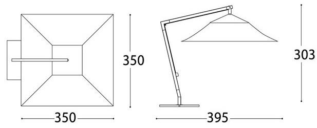 Varaschin Квадратный зонт Copacabana sun-id-1483899 - Вид №3