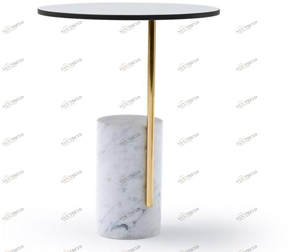 Quinti Sedute Круглый журнальный столик из каррарского мрамора sun-id-1379731