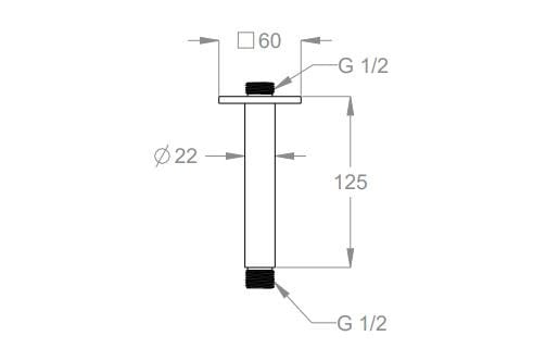 Потолочный душ Fir Italia насадки для душа ARCH-00101834 - Вид №1