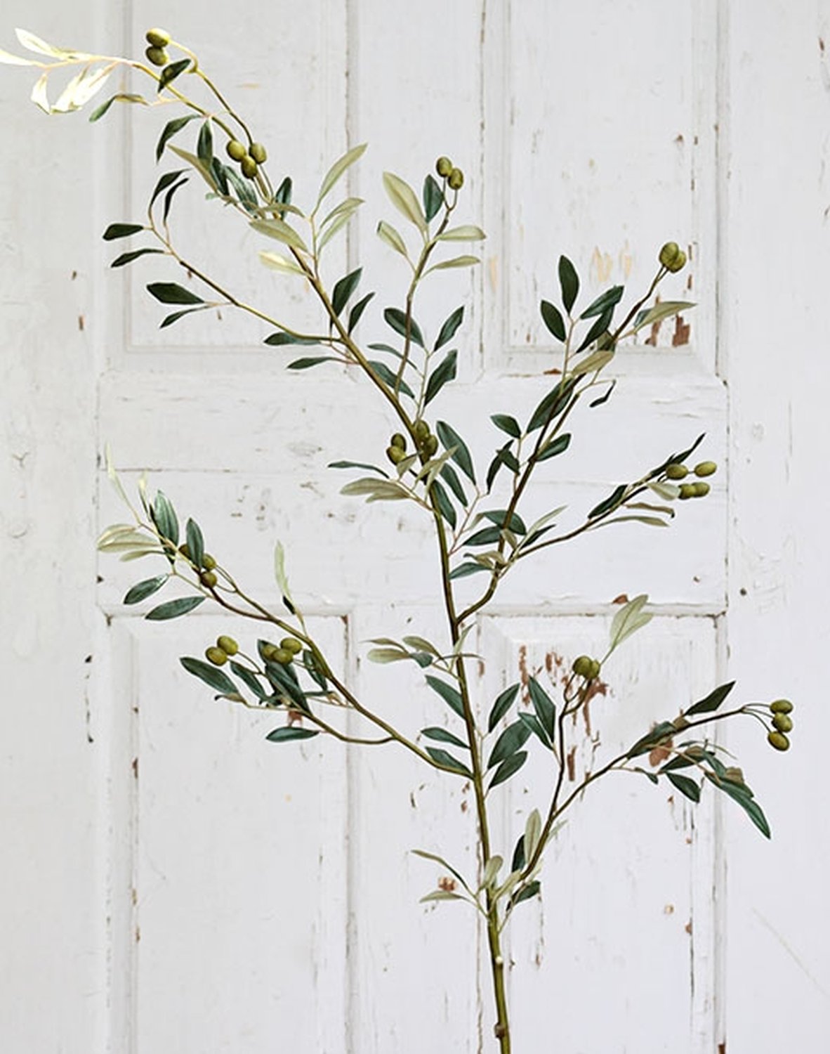 4502 883 a3 Искусственная оливковая ветвь, 140 см, зеленая H-andreas  - Вид №1